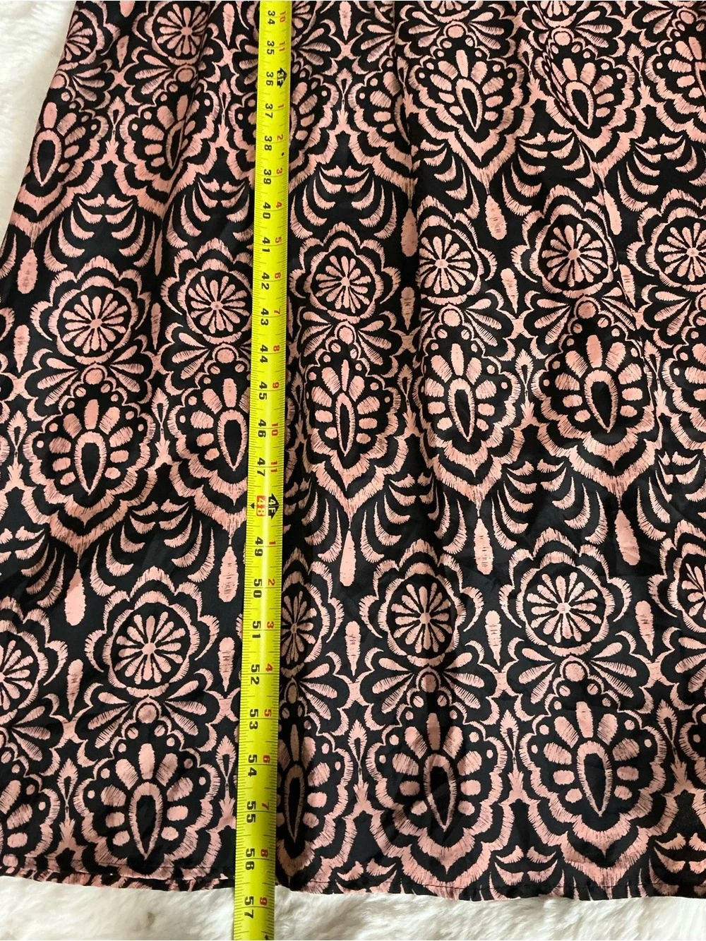 attention Pink and Black Printed V-Neck Maxi Dress